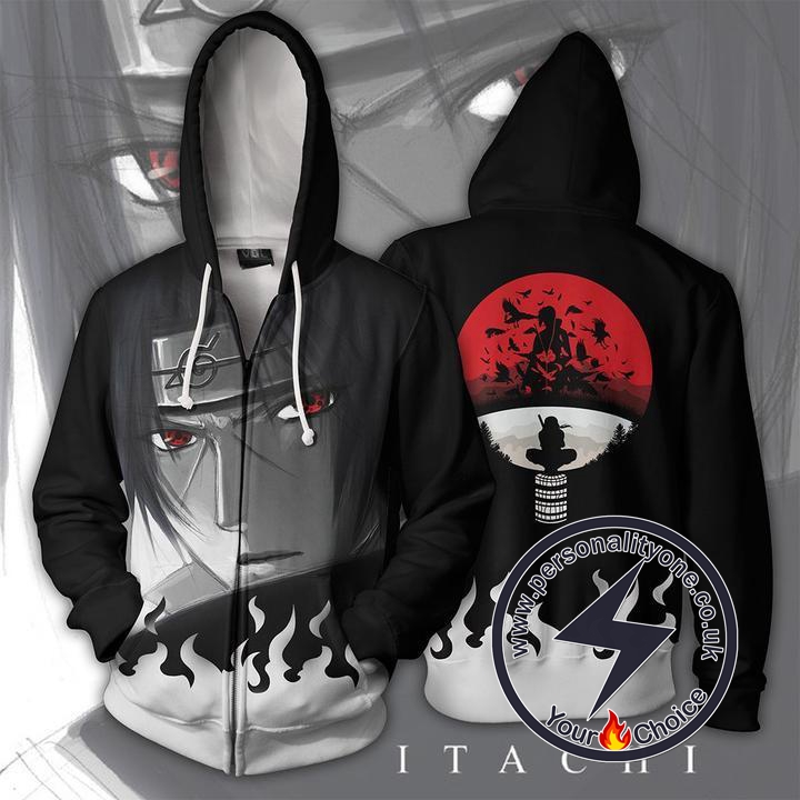 Naruto - Itachi Zip Up - Hoodies Jackets